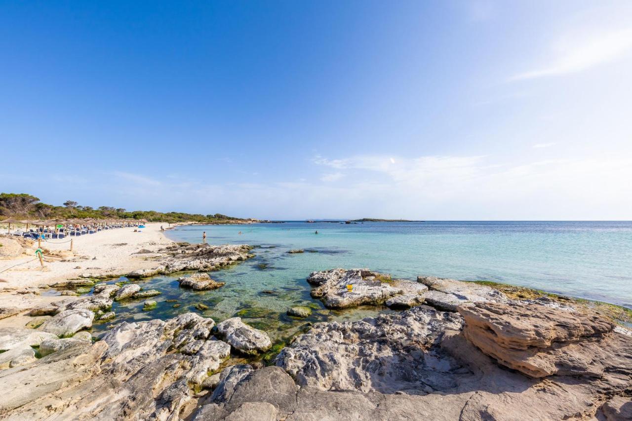 Ses Salines Cottage With Private Pool And Barbecue Bagian luar foto
